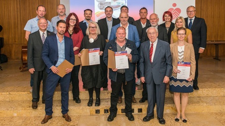 Gruppe der Preisträger des 10. Förderpreis innovatives und kreatives Handwerk